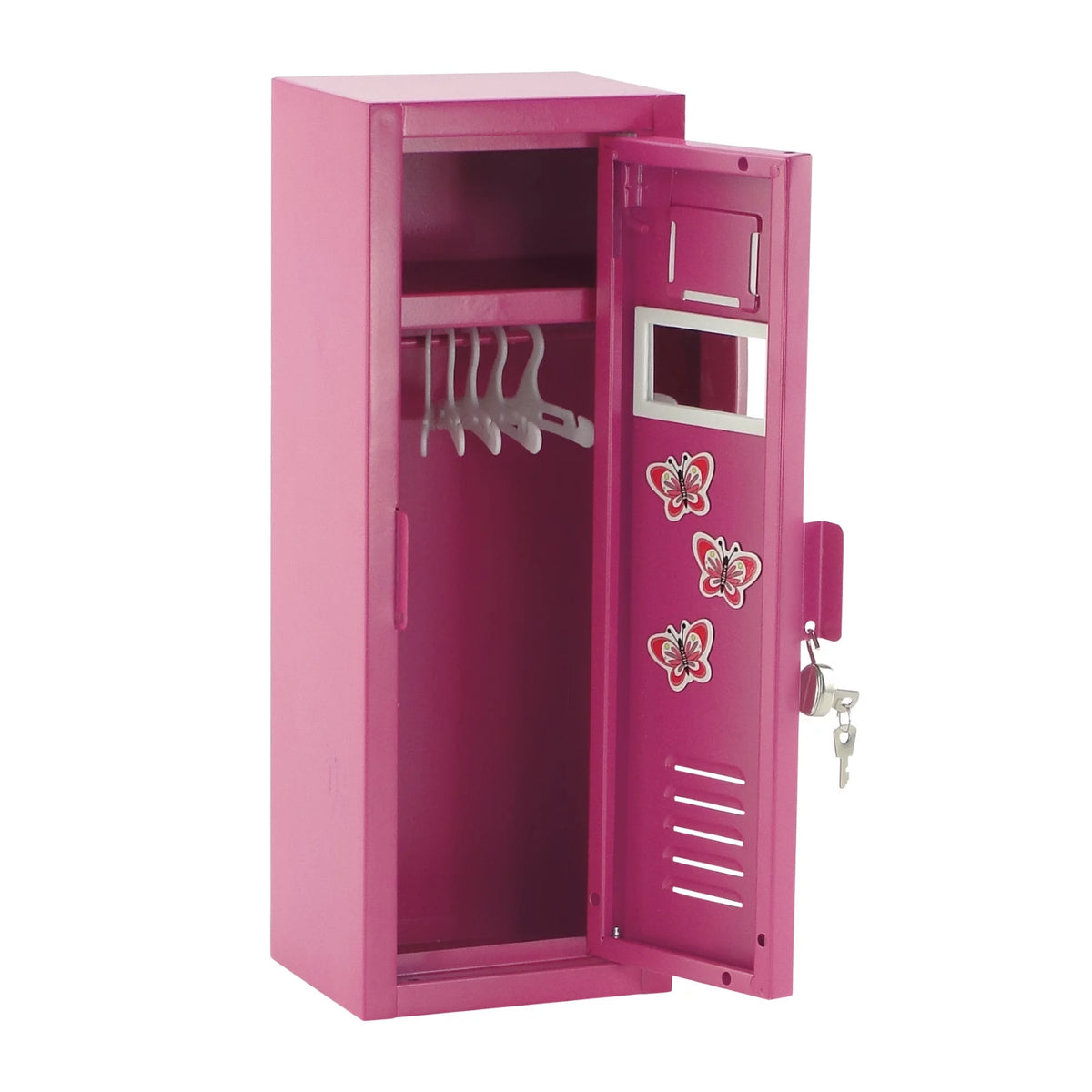 14 Inch Doll Furniture Locker Storage Accessory with Lock and Key E47060