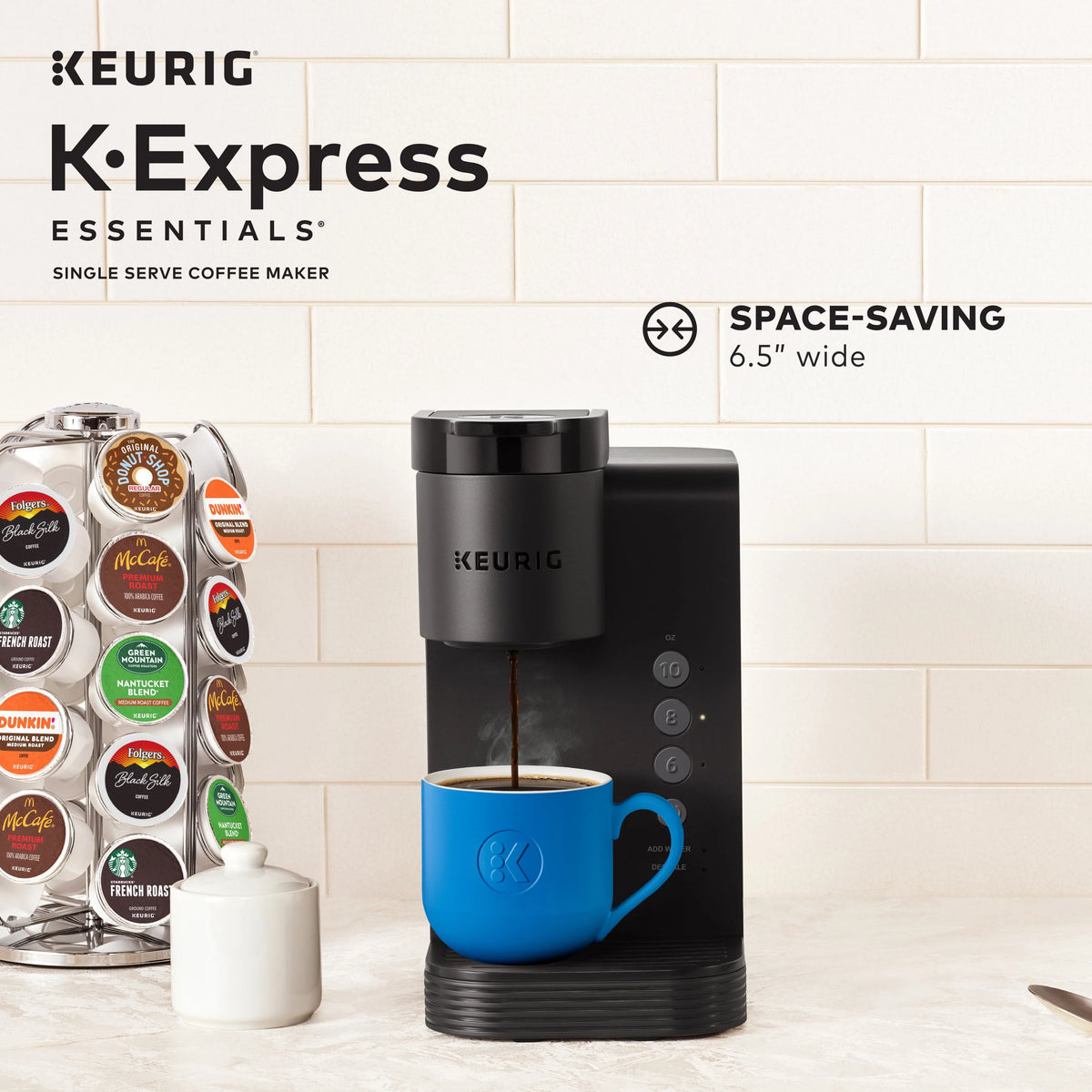 Black Single Serve K-Cup Pod Coffee Maker W7381