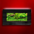 Wall Mounted Aquarium Brushed Black Up to 10 Gallons D530927