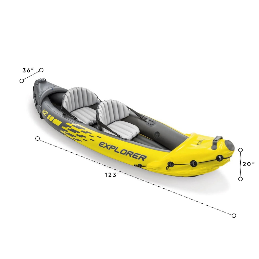 Inflatable Kayak with Oars and Hand Pump M3605