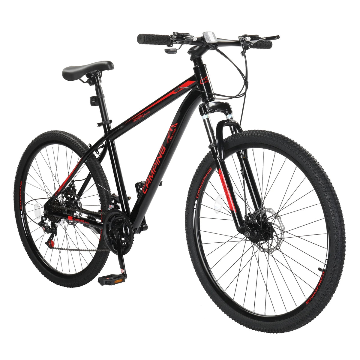 27.5in 21 Speed Mountain Bike with Disc Brakes & Suspension, Black X325156