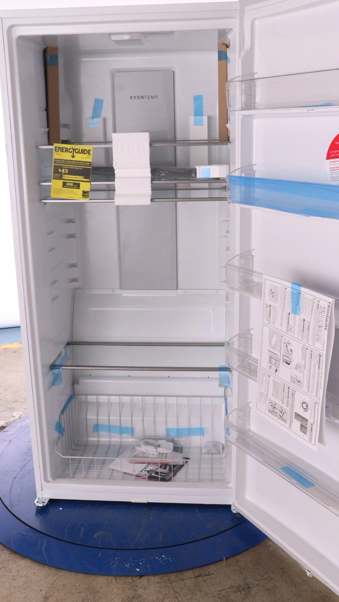 White 20 Cu Ft Single-Door Refrigerator Z917