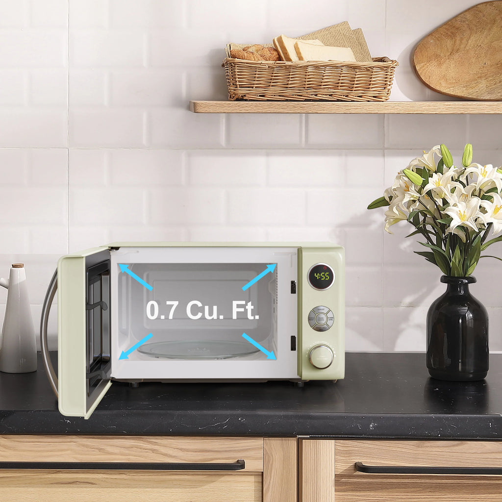 0.7 Cu. ft. 700 Watts Cream Countertop Microwave Oven Y336342