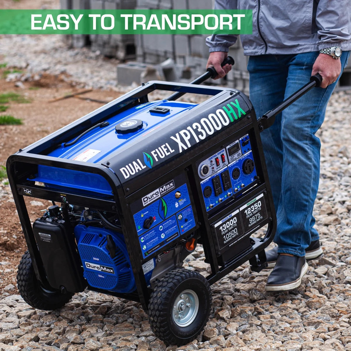 13,000 Watt Dual Fuel Portable Generator Q896