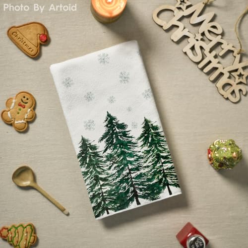 Green Christmas Kitchen Towels 18x26 Inch Set of 2 U570387
