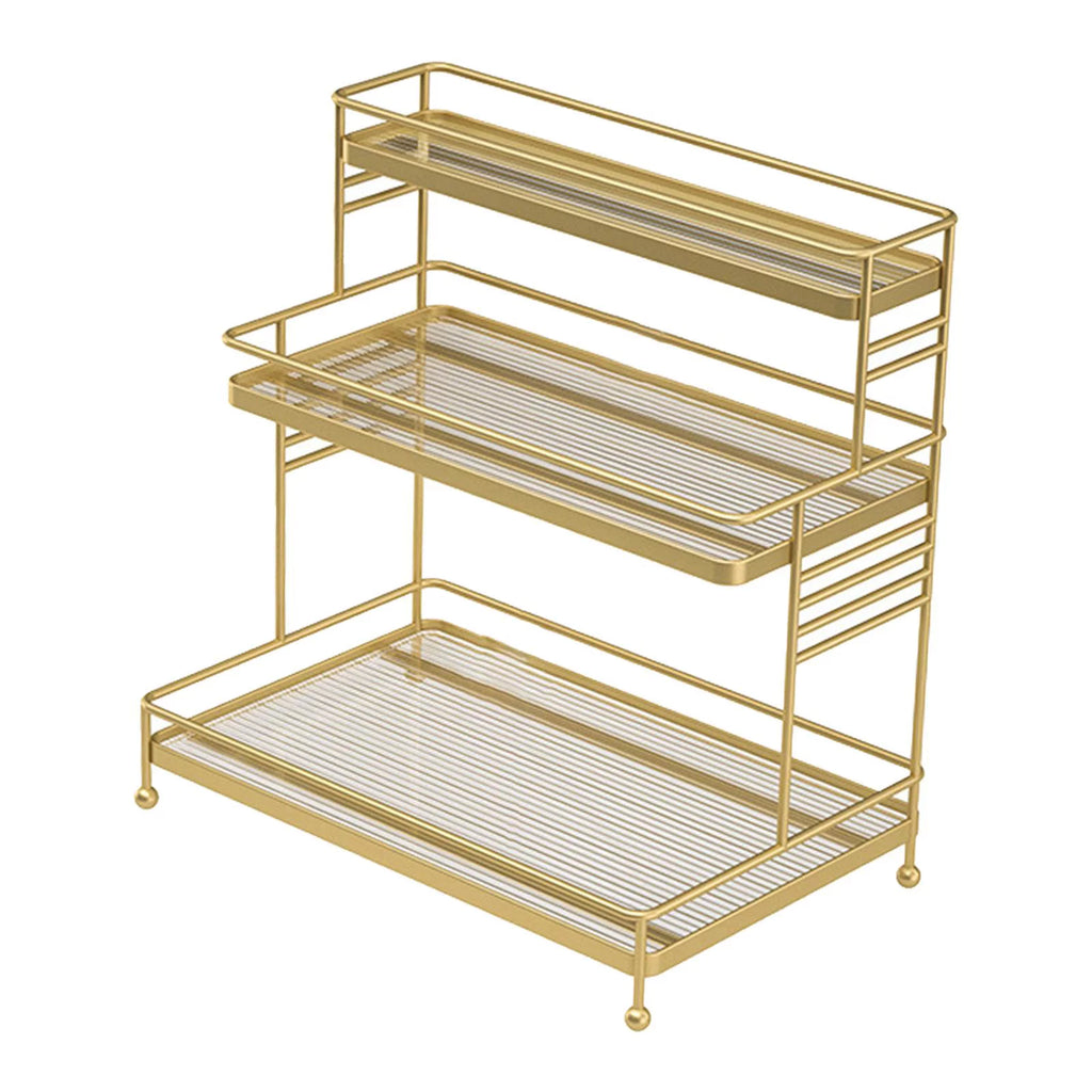 3-Tier Bathroom Ladder Shelf with Drawer L462690
