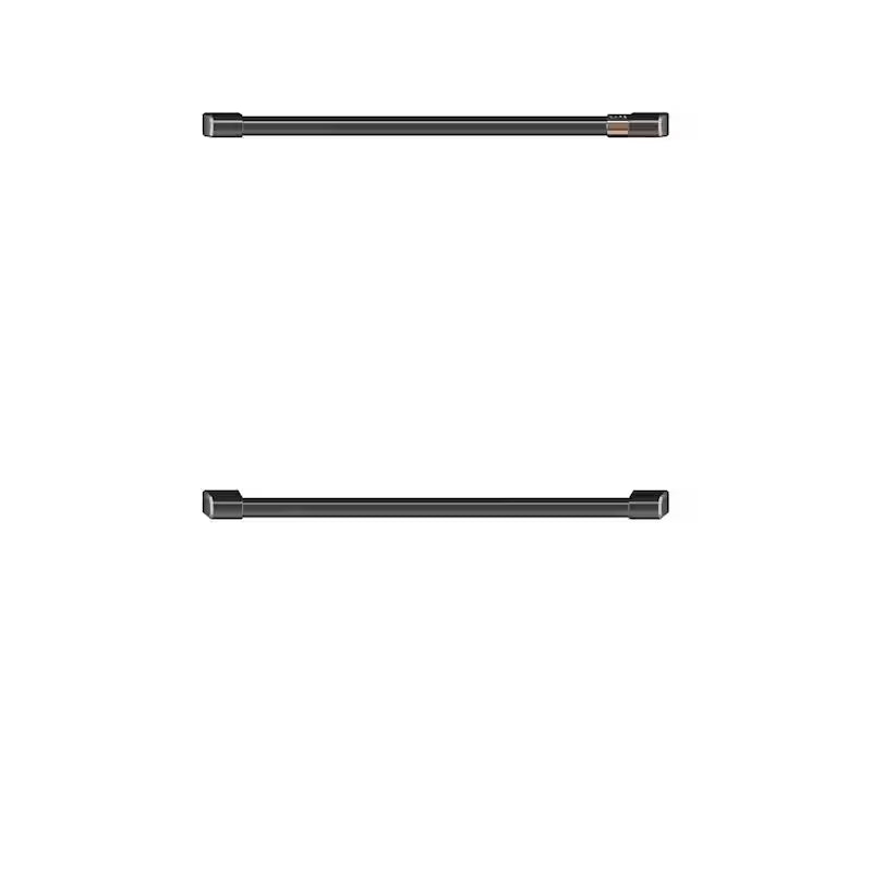 Double Wall Oven Handles in Brushed Black O7840