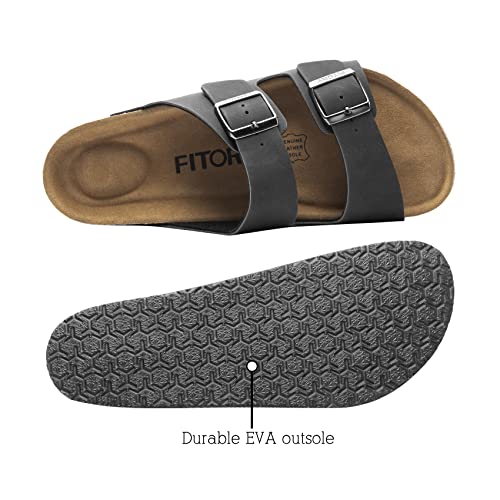 Mens Leather Insole Open Toe Sandals W6381