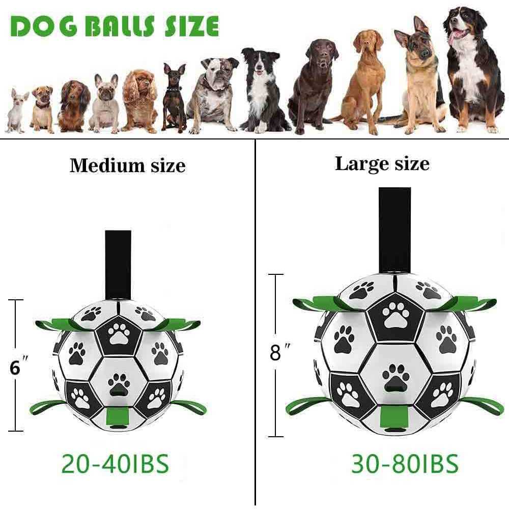Dog Toys Soccer Ball with Straps Interactive Dog Toys W257