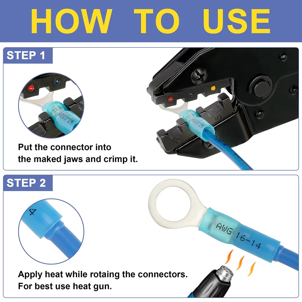 620PCS Marine Grade Heat Shrink Wire Connectors Kit J3537