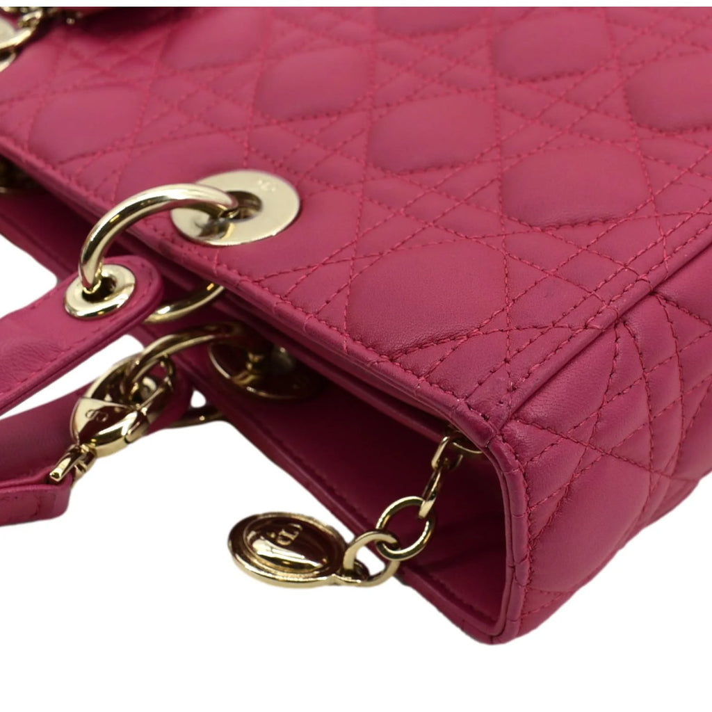Pre-owned Pink Lambskin Shoulder Bag H928410