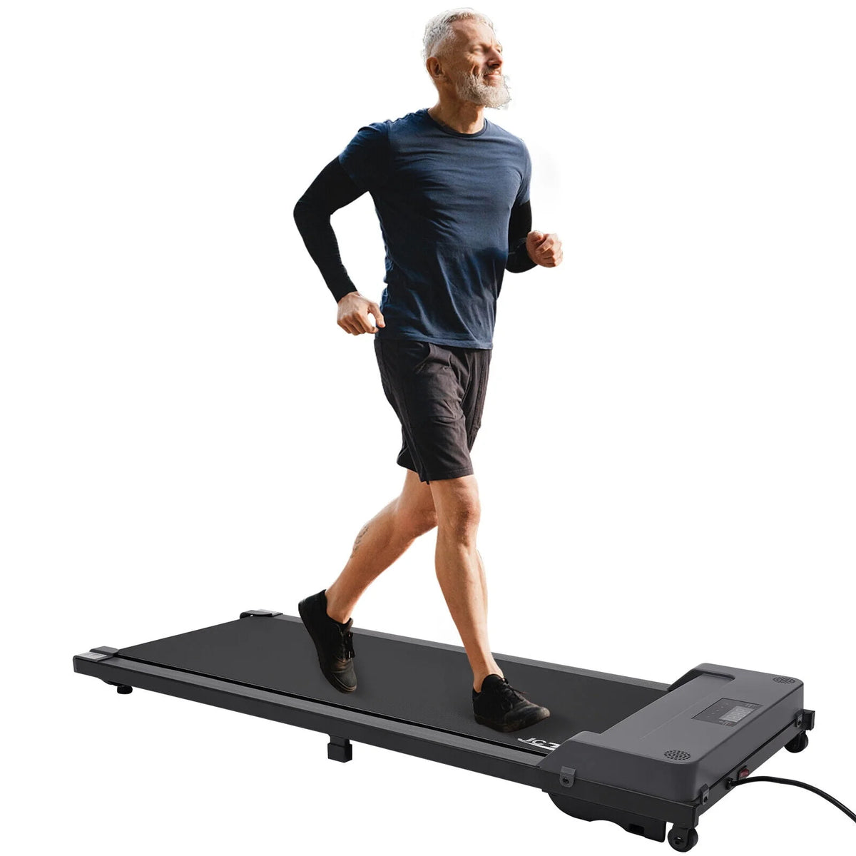 Portable Under Desk Treadmill with Remote Control and LED Display Pink A1053