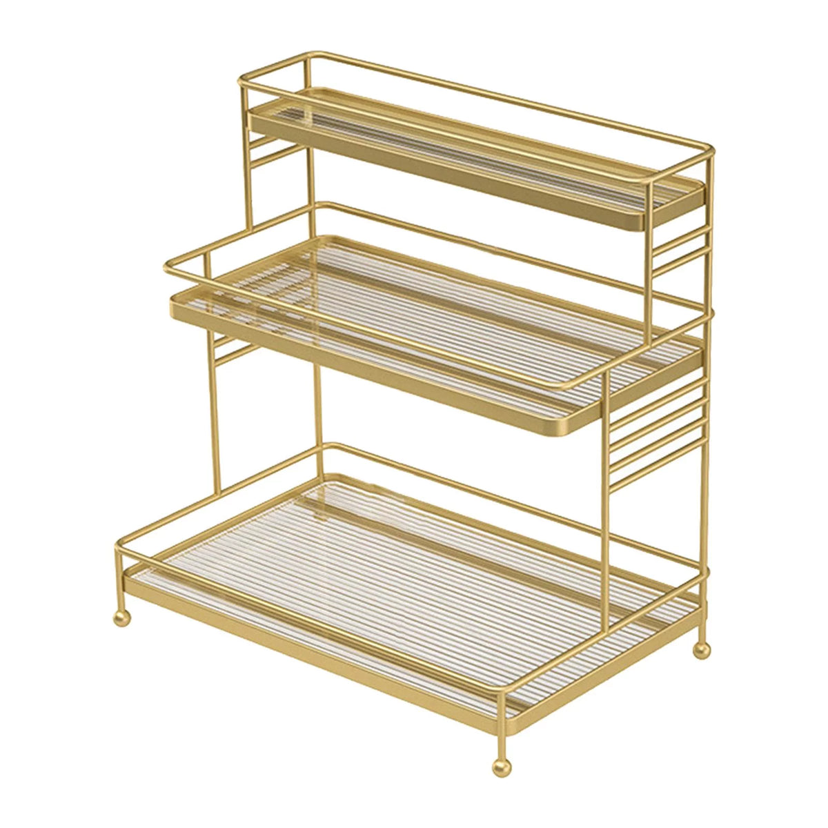 3-Tier Bathroom Ladder Shelf with Drawer L462690