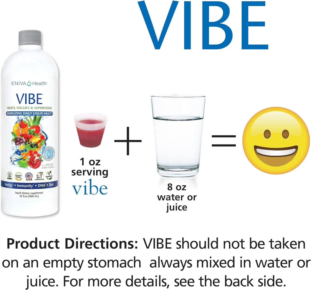 Liquid Daily Multivitamin with Vitamin A, B3, C, D, E & Amino Acids 32 oz F9810