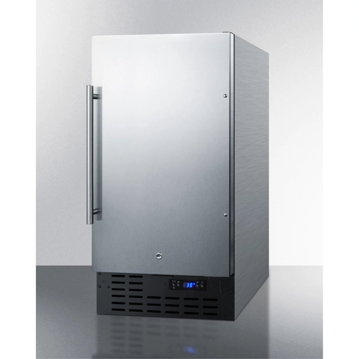 18 in. Compact Refrigerator - Stainless Steel U74978