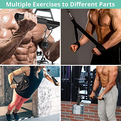 Pulley System with Tricep Rope and LAT Pull Down Bar G12733