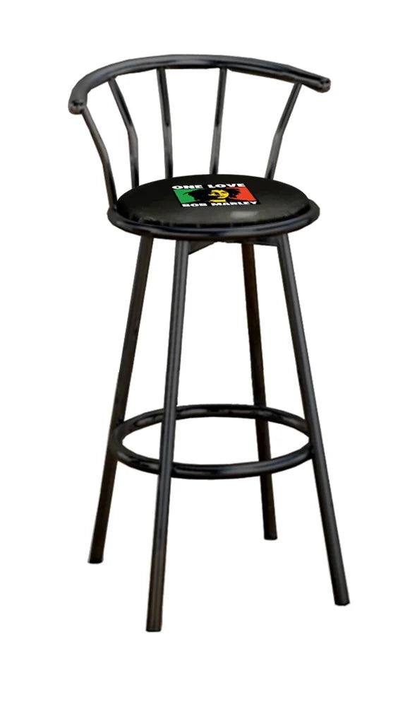 Black Metal Bar Stool P357