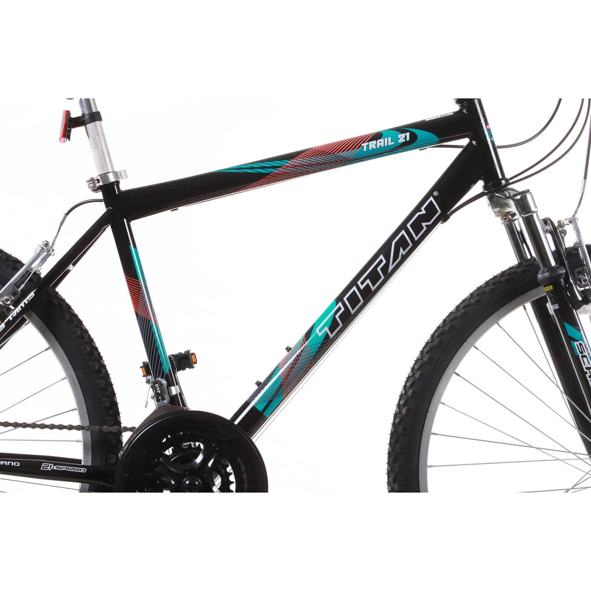 Black 21-Speed Suspension Mountain Bike K74971