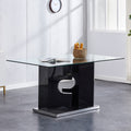 Rectangular Glass Dining Table for 6-8 G609