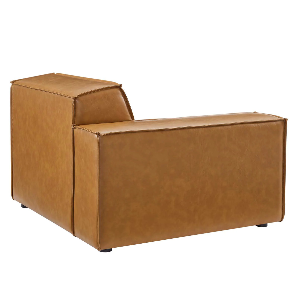 Tan 6-Piece Vegan Leather Sectional Sofa C78729