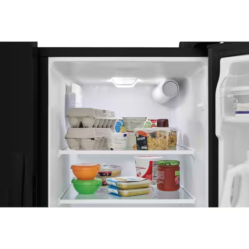 36 in. 25.6 cu. ft. Black Side by Side Refrigerator Q960