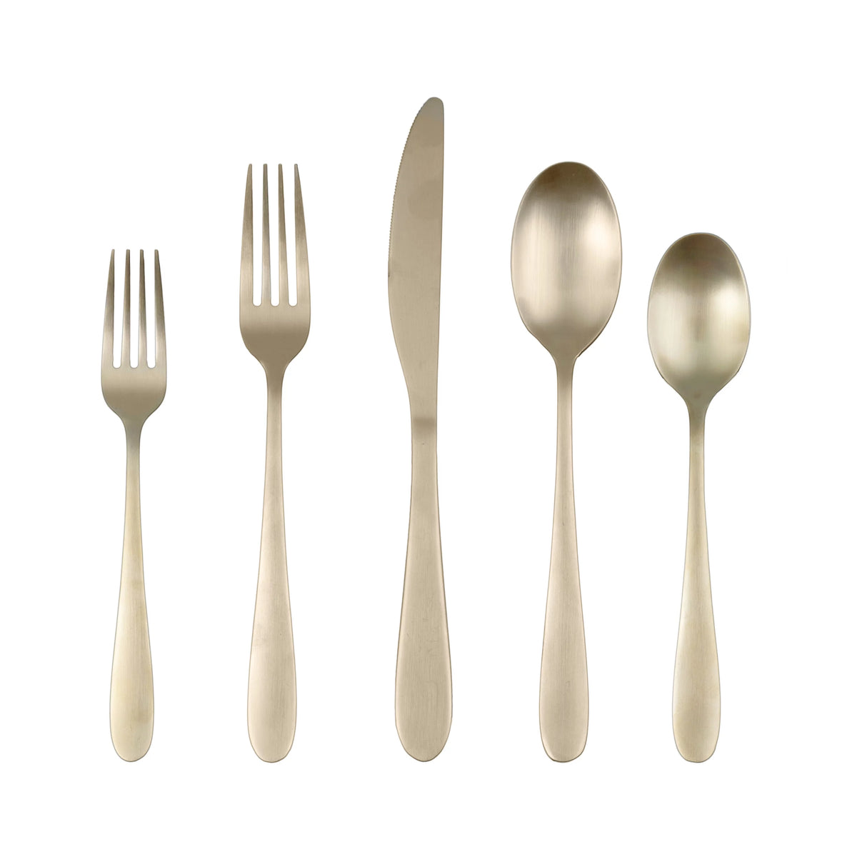 Champagne Satin 20-Piece Flatware Set B448
