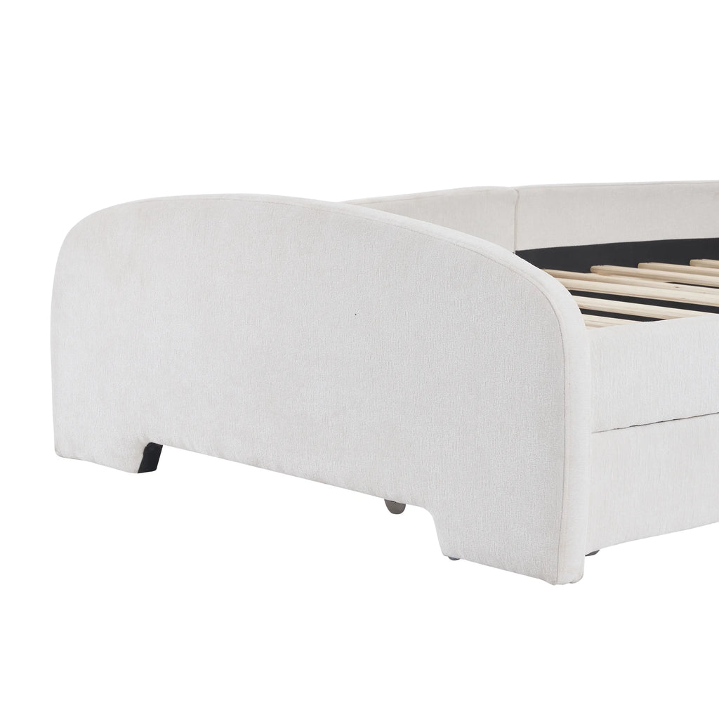 Upholstered Twin Bed with 2 Drawers D94670