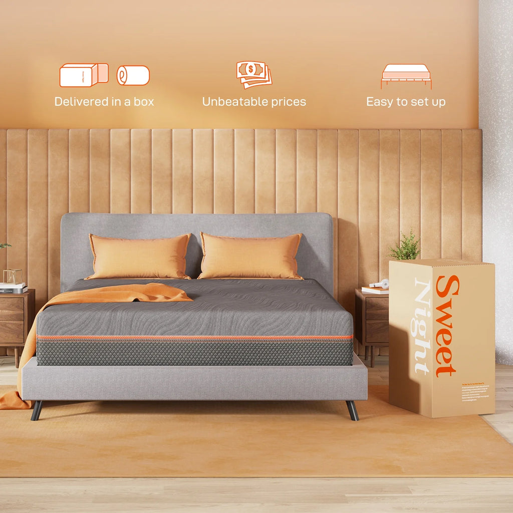 10 Cool Gel Memory Foam Queen Mattress T4282