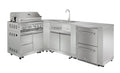 Outdoor Kitchen Package with Propane Gas Grill and Refrigerator I11687