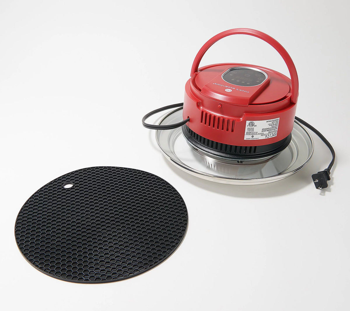 Air Fryer Lid for Pots, Pans & Pressure Cooker Black M15230