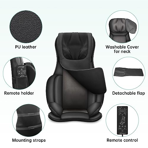 Heated Shiatsu Neck Back Massager Seat Cushion D85550