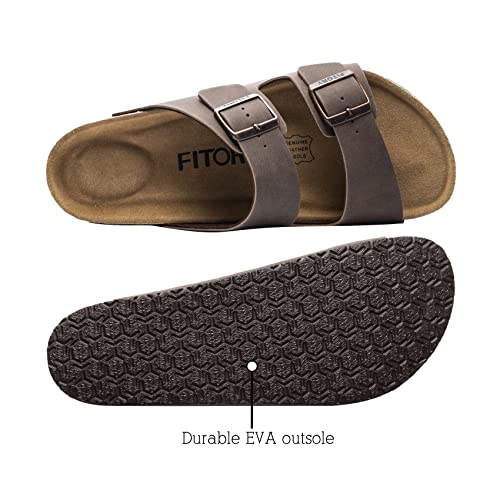 Mens Leather Insole Open Toe Sandals W6381