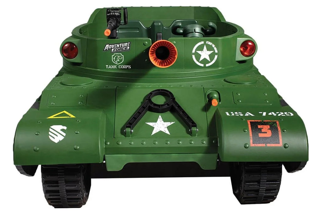 24 Volt Ride-On With Working Cannon and Rotating Turret C52776