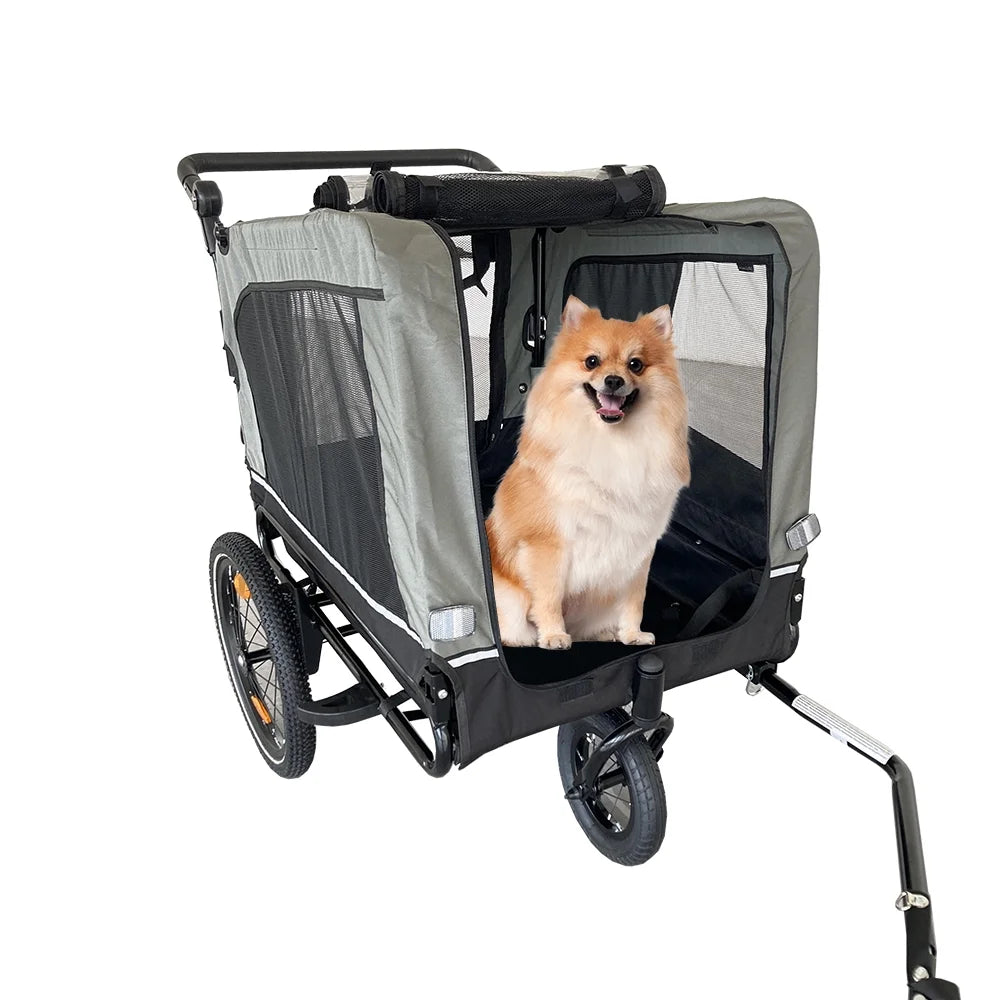 Heavy Duty Foldable Pet Stroller Bicycle Trailer C179
