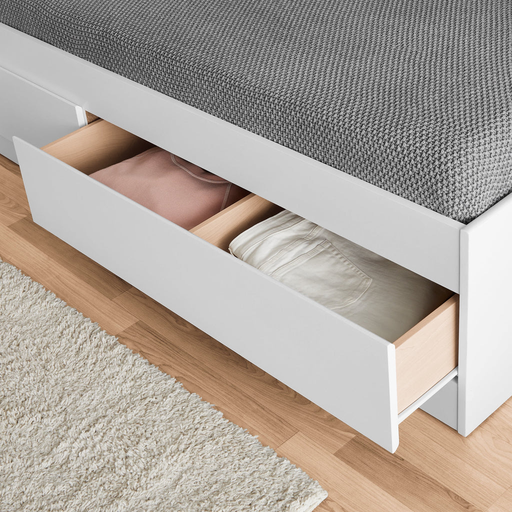 Twin Storage Bed with Bookcase Headboard A2770