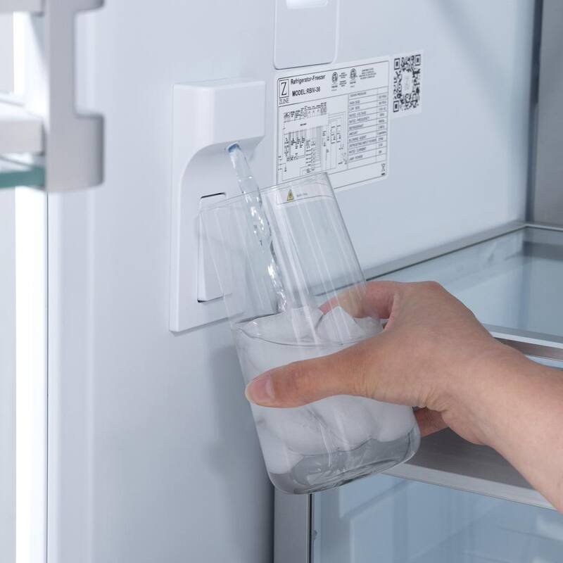 36 in. 3-Door French Door Refrigerator with Ice and Water Dispenser F96195