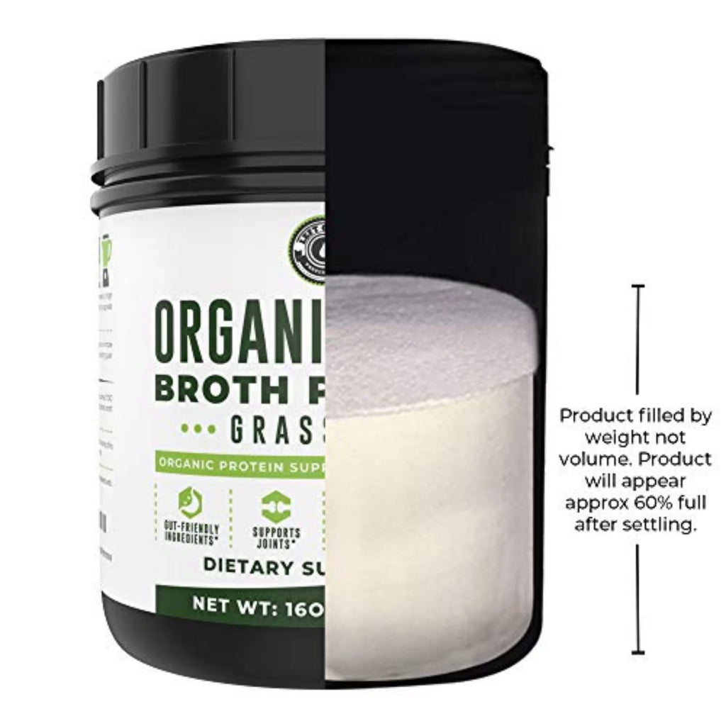 Organic Bone Broth Powder, 21 Servings 16oz C1197