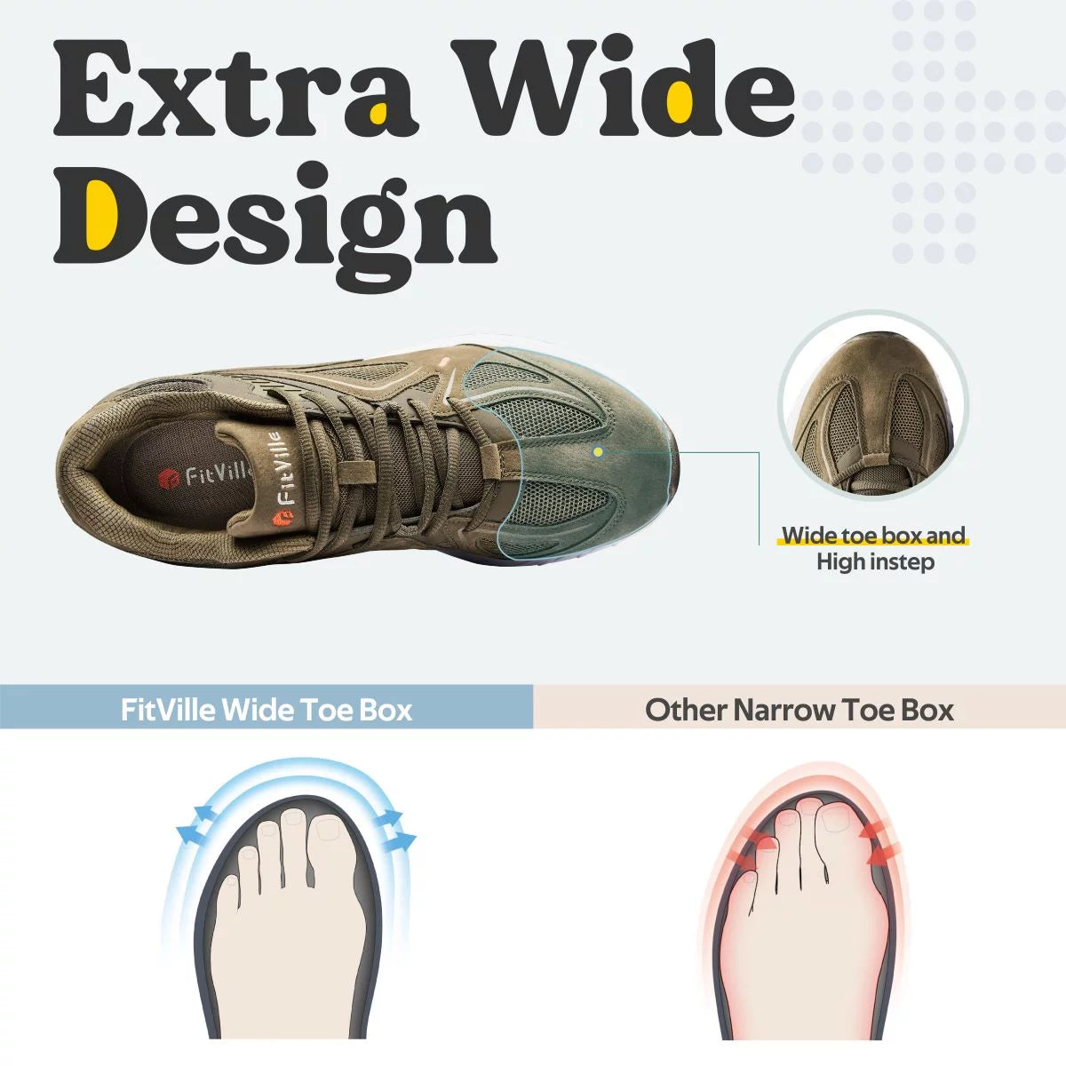 Extra Wide Walking Shoes Sneakers F73973