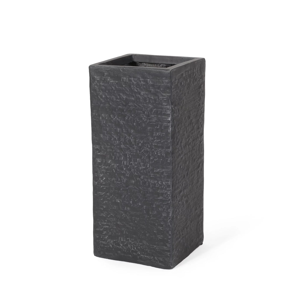 Square Gray Concrete Planter D17399