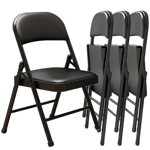 Black Padded Folding Chair Y7686