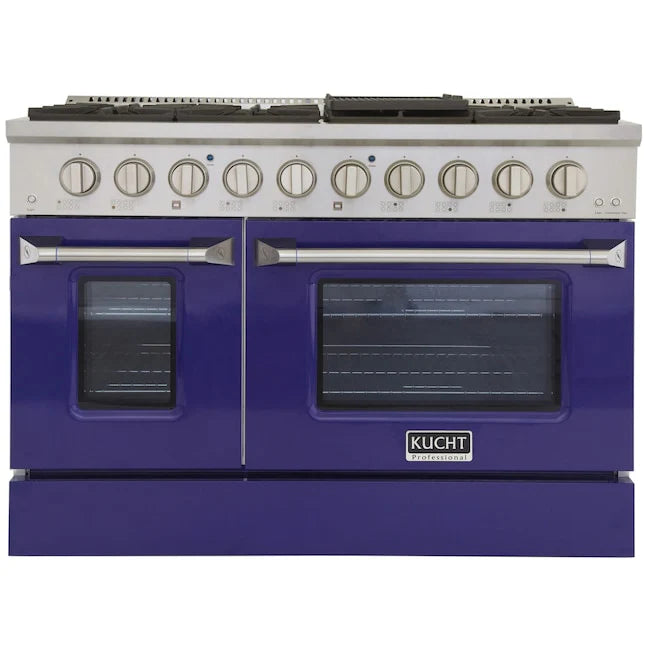 48 in. Natural Gas Range with Blue Door S377