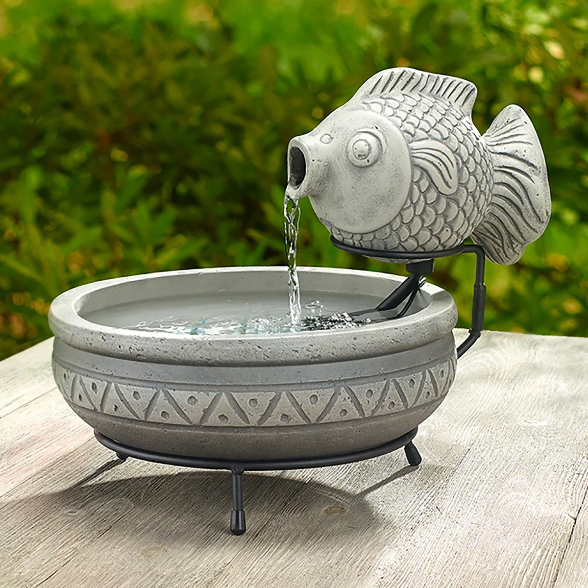 Solar Fish Fountain L82551
