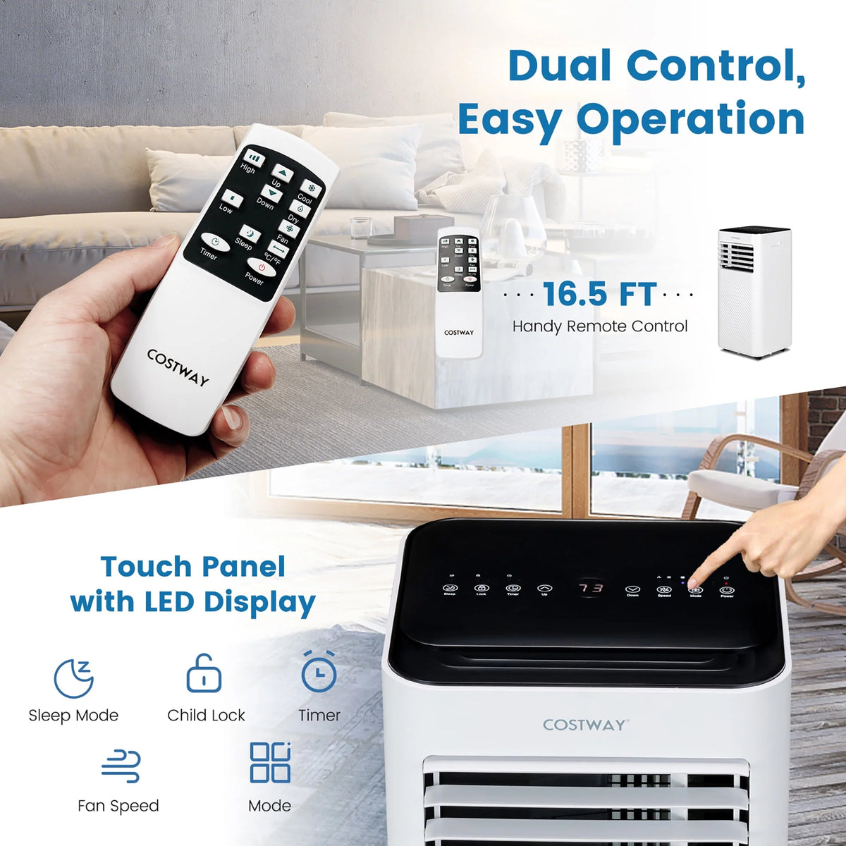 10000 BTU 4-in-1 Portable Air Conditioner P20071
