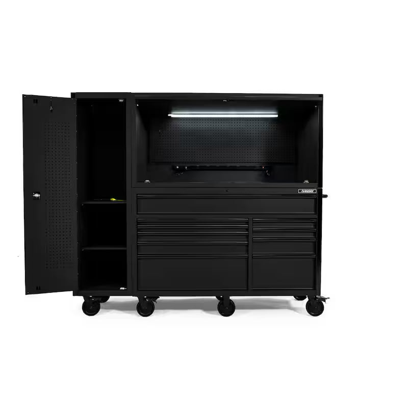 10 Drawer Matte Black Garage Workcenter U236561