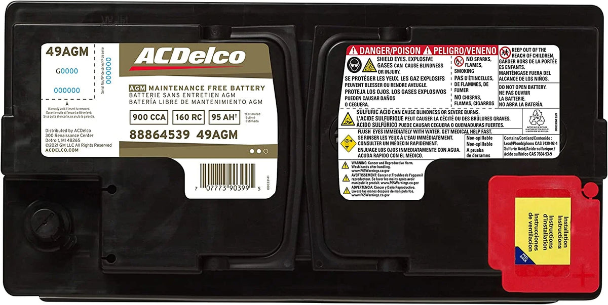AGM Automotive Battery 12 Volts P7950