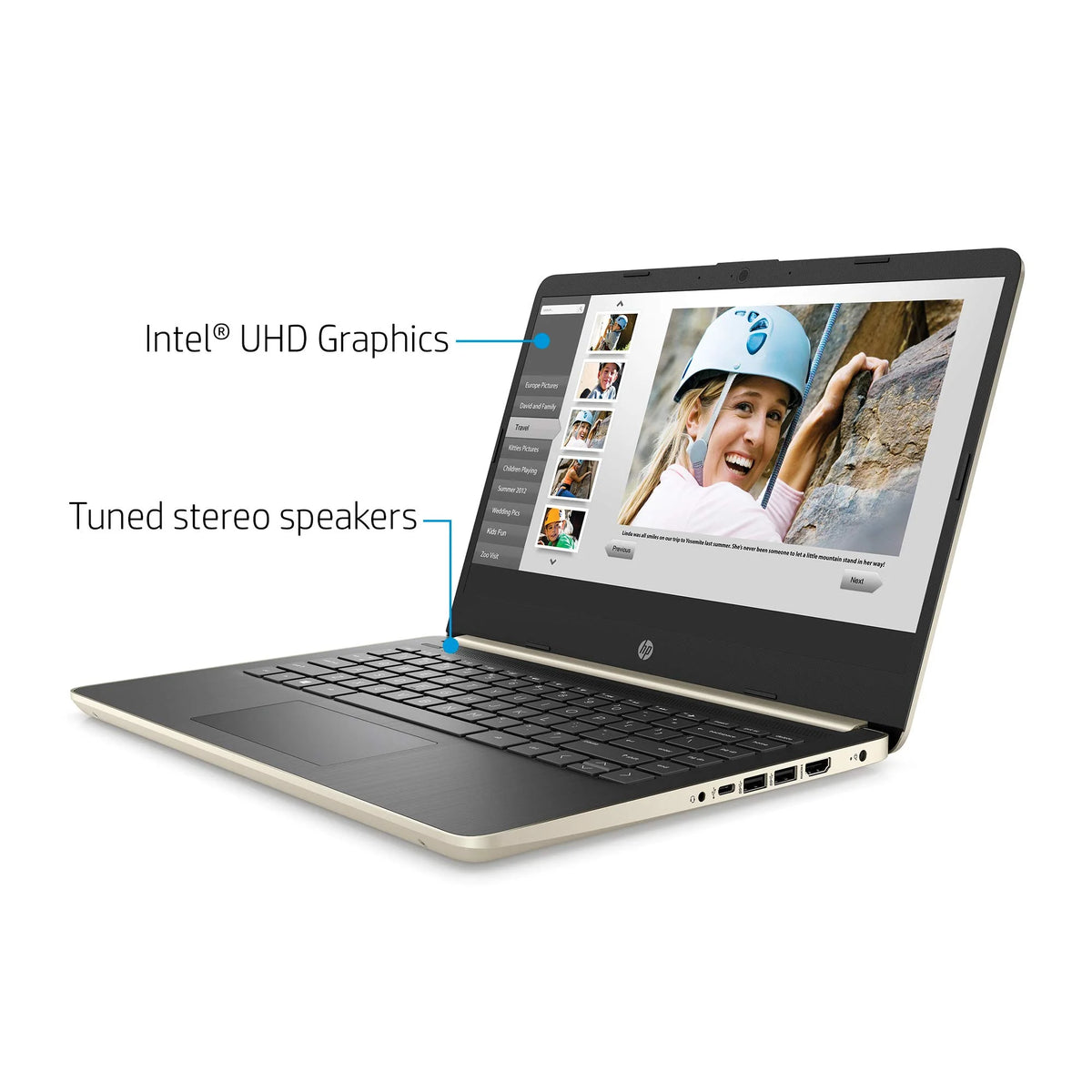14'' HD Laptop Intel i3 16GB RAM 256GB SSD Windows 10 Pro V222872