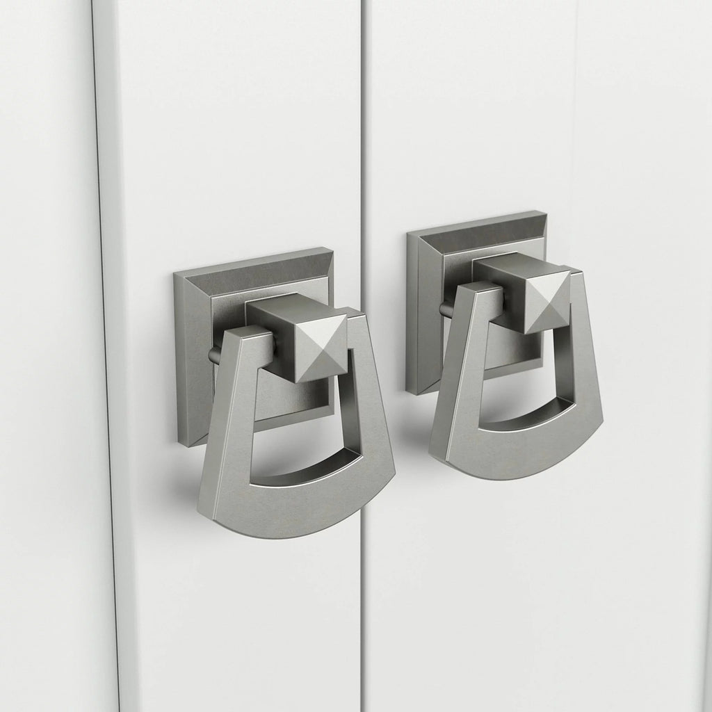 Pure White Tall Storage Cabinet with Doors J12864