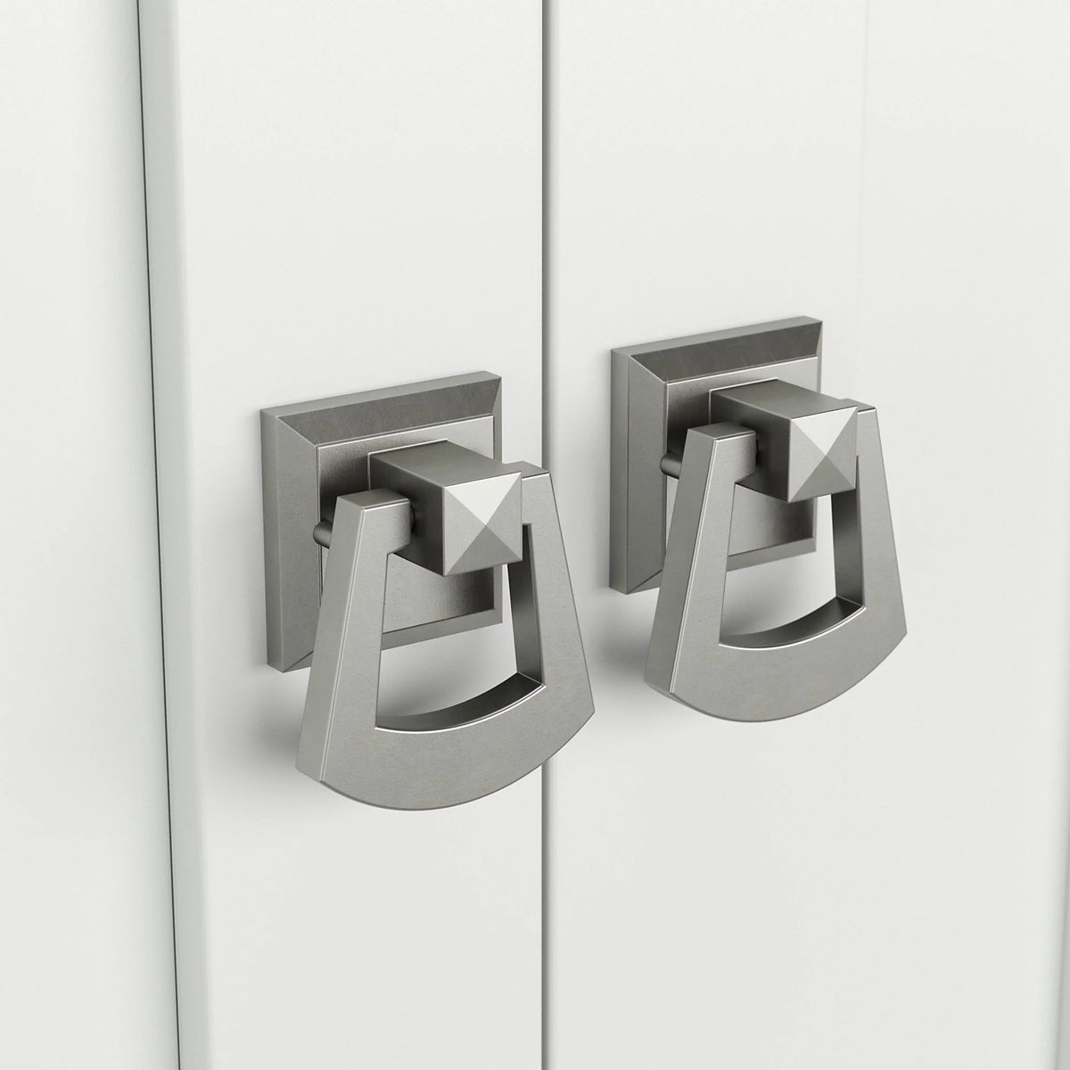 Pure White Tall Storage Cabinet with Doors J12864