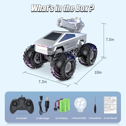 Remote Control Car 2.4GHz 4WD Amphibious Off-Road Monster Truck Z830