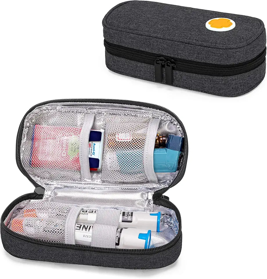 Black Portable Medicine Carrying Case I42313